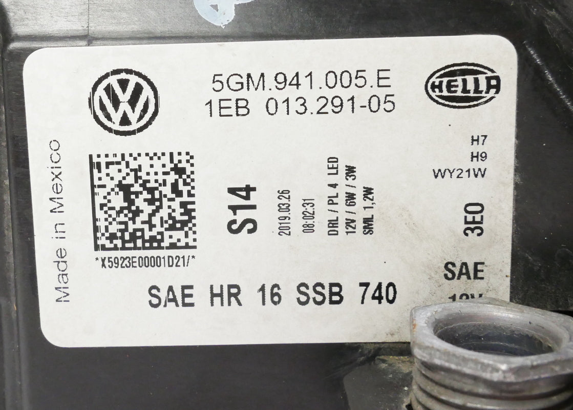 LED Headlight Aimer Adjuster 15-21 VW Golf GTI Sportwagen MK7 748-621-01 AB