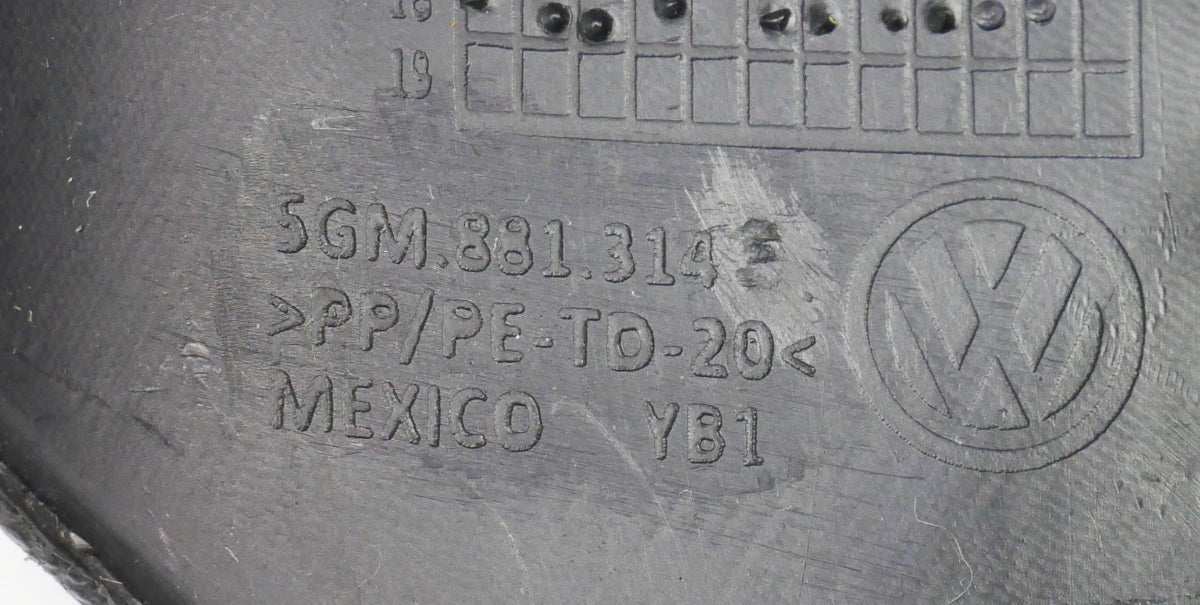 RH Seat Trim & Switch 15-21 VW Golf GTI Sportwagen Alltrack MK7 - 5GM 881 314 G