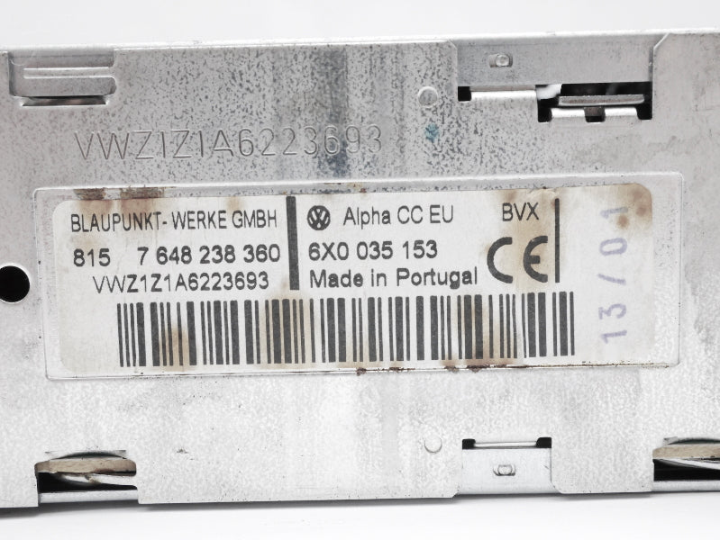 Euro Spec Alpha Radio Head Unit Tape Deck VW Jetta Golf Mk3 Passat B4 Eurovan