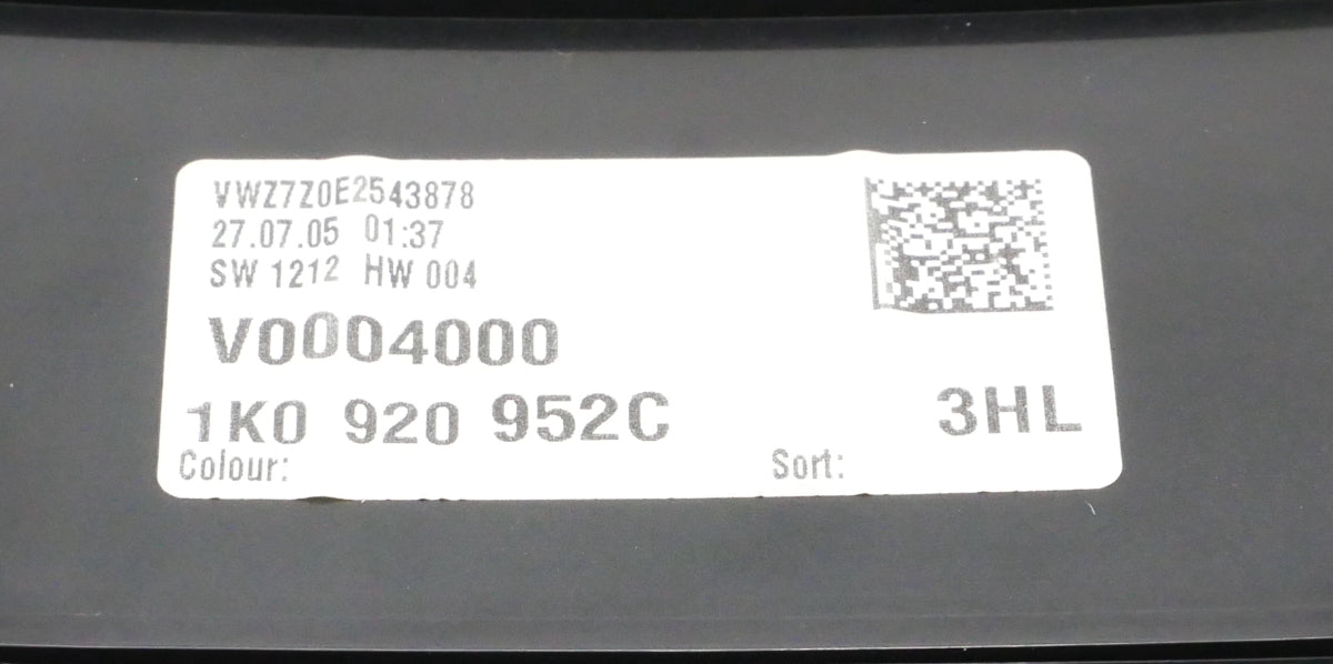 Gauge Cluster 2006 06 VW Jetta MK5 Speedometer Instrument ~ 1K0 920 952 C