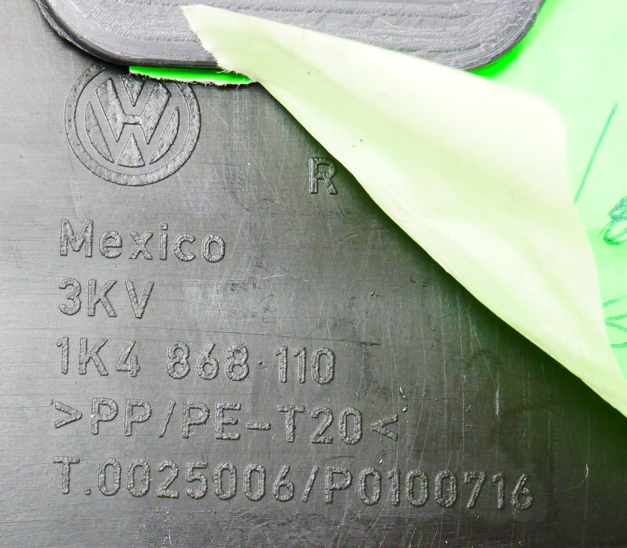 RH Front Interior Door Panel Card 05-10 VW Jetta MK5 - Genuine - 1K4 868 110