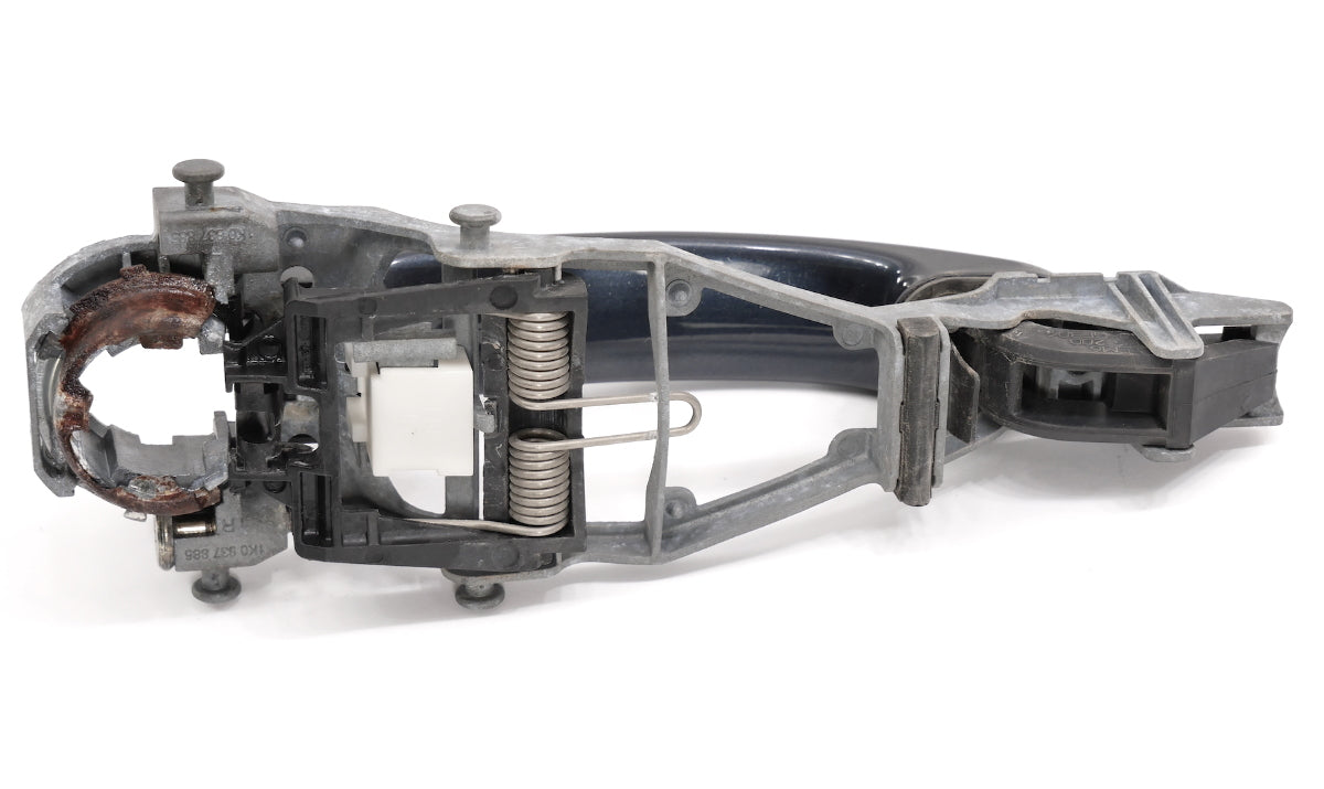 RH Exterior Door Handle 05-10 VW Jetta MK5 Sportwagen LC5F Blue - 1K0 837 886 -