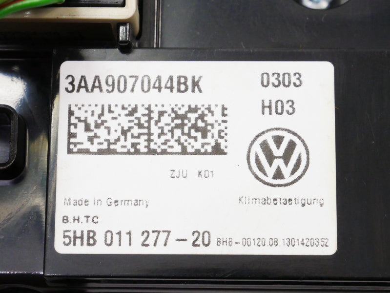 HVAC Climate Fan Controls 13-14 VW Jetta MK6 - Genuine - 3AA 907 044 BK