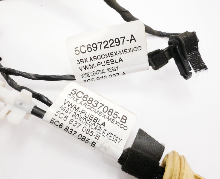 LH Front Door Latch Cable & Harness 11-18 VW Jetta MK6 5C6 837 085 B / 972 297 A