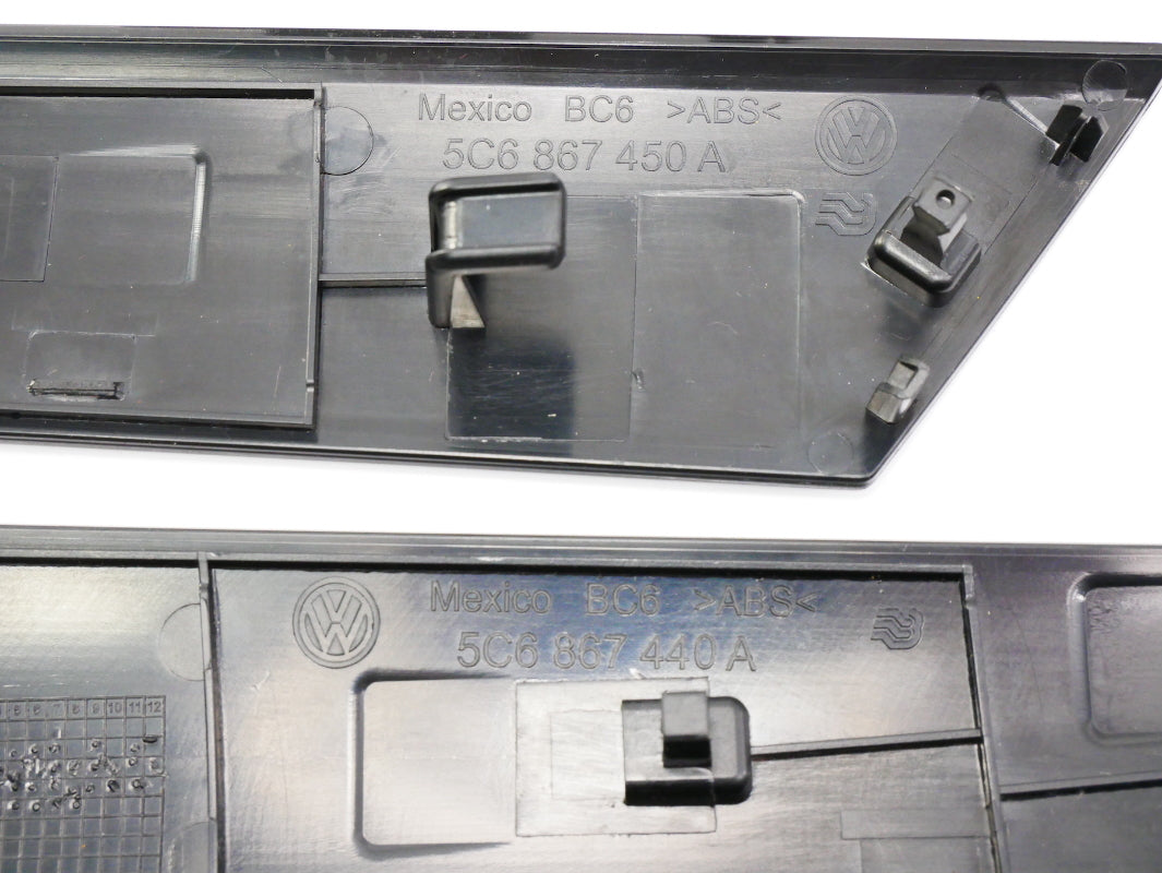 Brushed Look Dash & Door Panel Trim Set 11-18 VW Jetta MK6 Sedan - 5C6 867 439 A