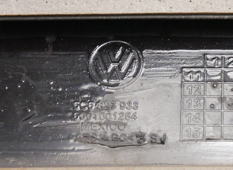 Trunk Lid LIp Spoiler 11-18 VW Jetta MK6 LC9X Black Pearl - Genuine - 5C6 827 933