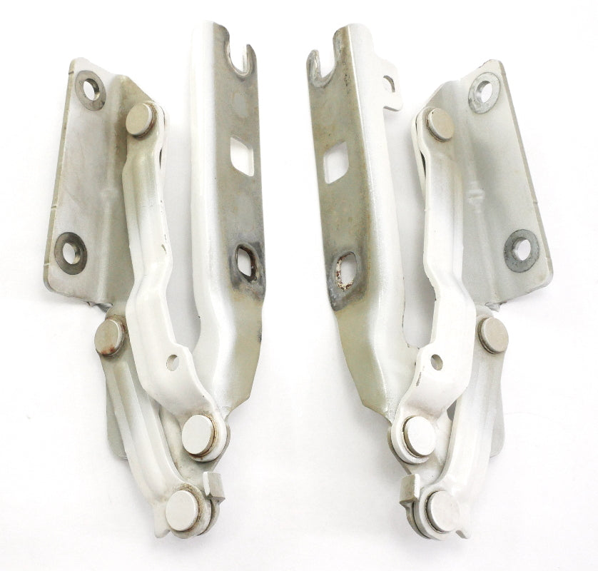 Hood Hinges 05-10 VW Jetta Rabbit GTI MK5 LB9A White - 1K0 823 301 C & 302 C