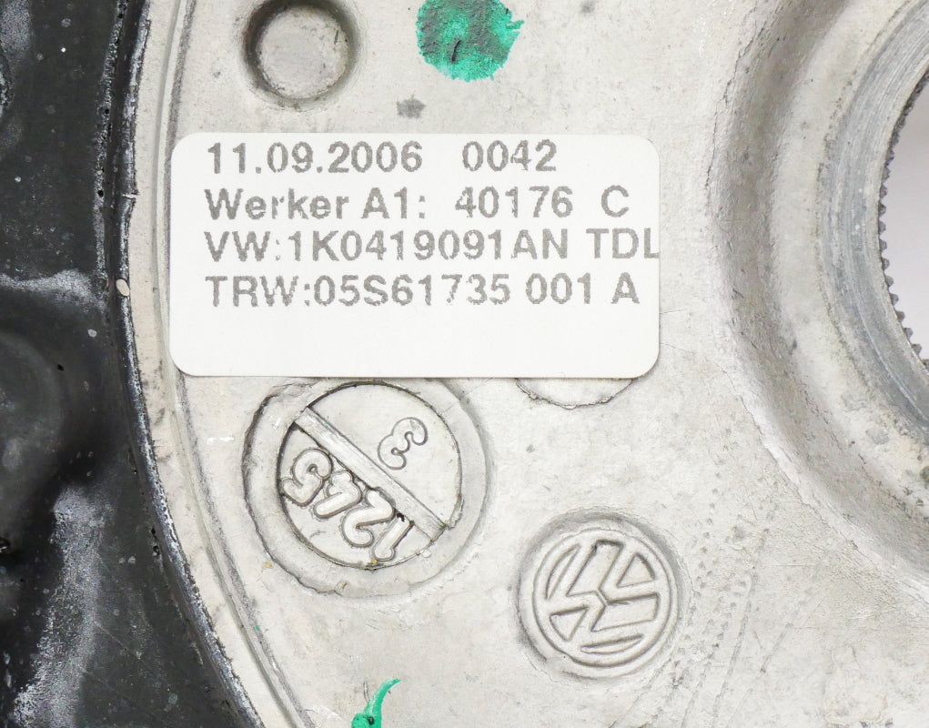 Flat Bottom Black Leather Sports Steering Wheel 05-10 VW Jetta GLI GTI MK5 ~