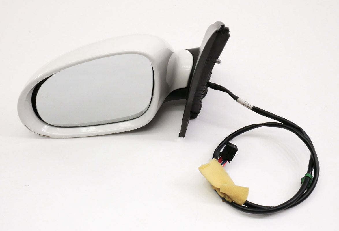 LH Exterior Side View Door Mirror 06-09 VW Rabbit GTI MK5 LB9A Candy White