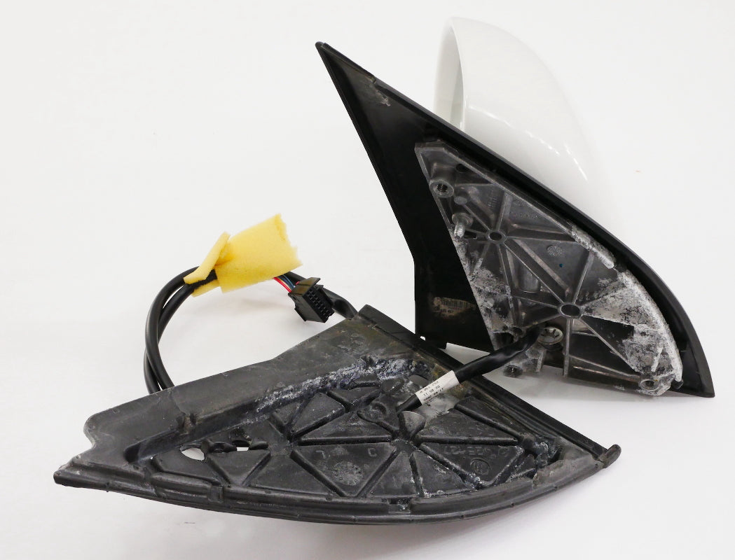 LH Exterior Side View Door Mirror 06-09 VW Rabbit GTI MK5 LB9A Candy White