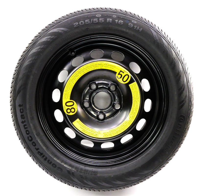 Full Spare 16" Steel Wheel Tire 05-18 VW Golf GTI Jetta Mk5 MK6 ~ 1K0 601 027 A
