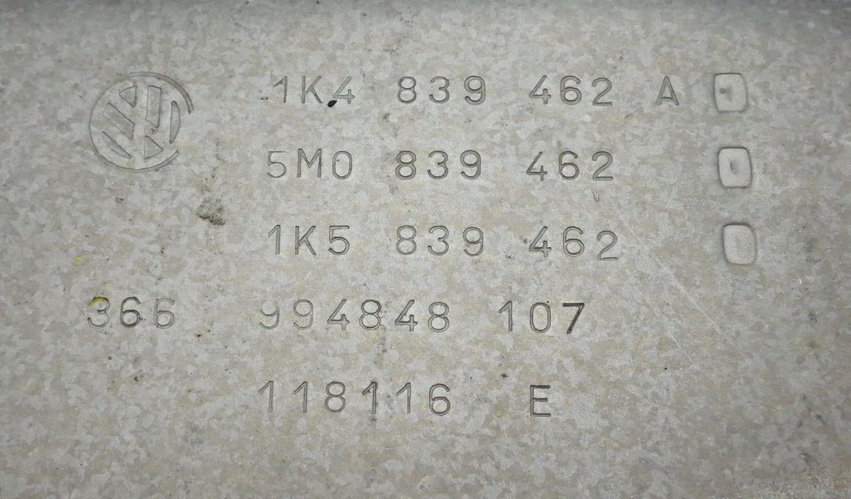 RH Rear Window Lift Track Regulator 06-09 VW Rabbit GTI MK5 4Door 1K4 839 462 A