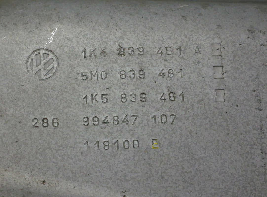 LH Rear Window Lift Track Regulator 06-09 VW Rabbit GTI MK5 4Door 1K4 839 461 A