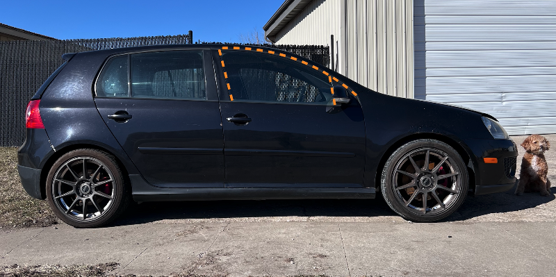 RH Front Window Door Seal Molding Trim 06-09 VW Rabbit GTI MK5 4 Door - Genuine