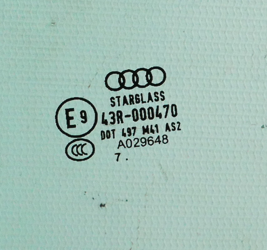 Driver Front Door Window Side Exterior Glass 08-15 Audi TT Coupe - Genuine