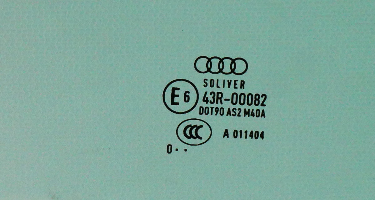 RH Front Door Window Side Exterior Glass 08-15 Audi TT Coupe - Genuine