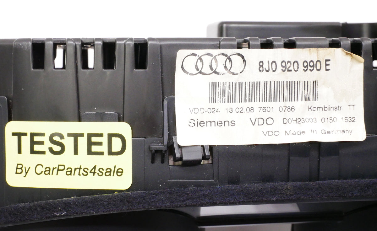Gauge Instrument Cluster Speedometer 2008 Audi TT - Genuine - 8J0 920 990 E