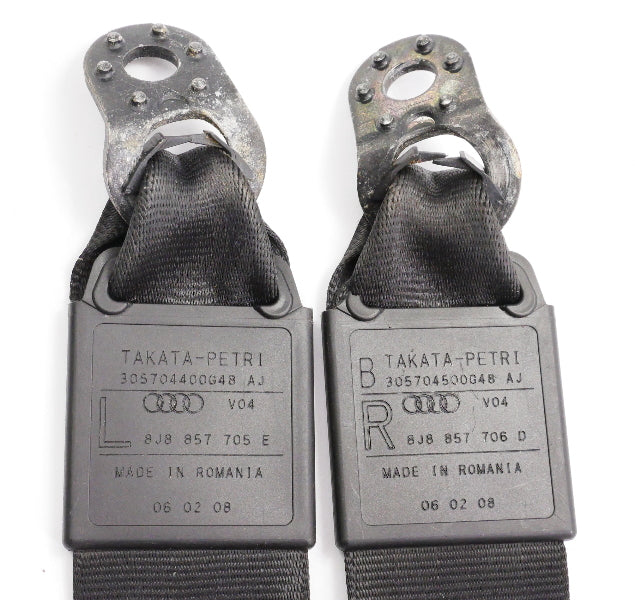 Front Shoulder Seatbelt Seat Belt Set 08-15 Audi TT Coupe Genuine 8J8 857 706 D