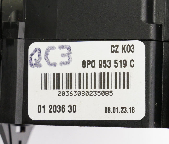 Wiper Column Switch Stalk 08-10 Audi TT 08-12 R8 - Genuine - 8P0 953 519 C