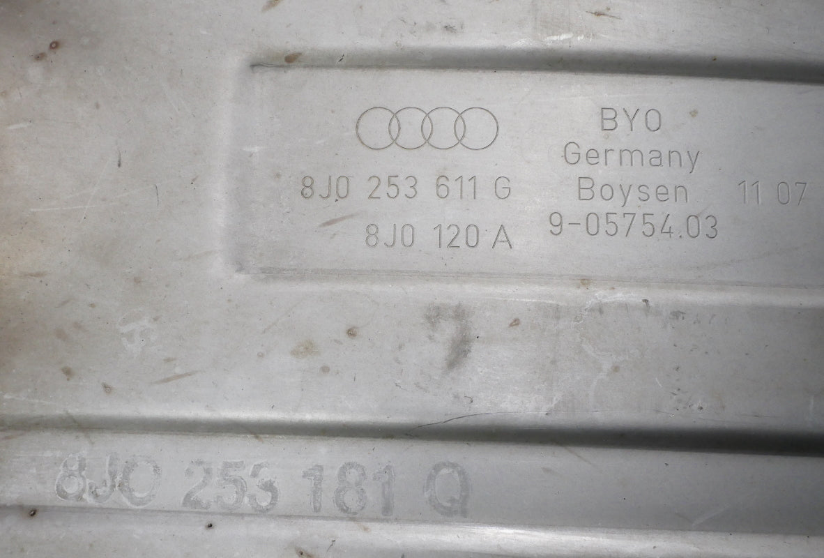 Exhaust Muffler 08-10 Audi TT Coupe & Convertible FWD - Genuine - 8J0 253 611 G