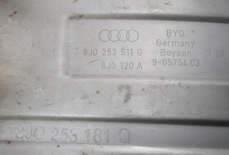 Exhaust Muffler 08-10 Audi TT Coupe & Convertible FWD - Genuine - 8J0 253 611 G