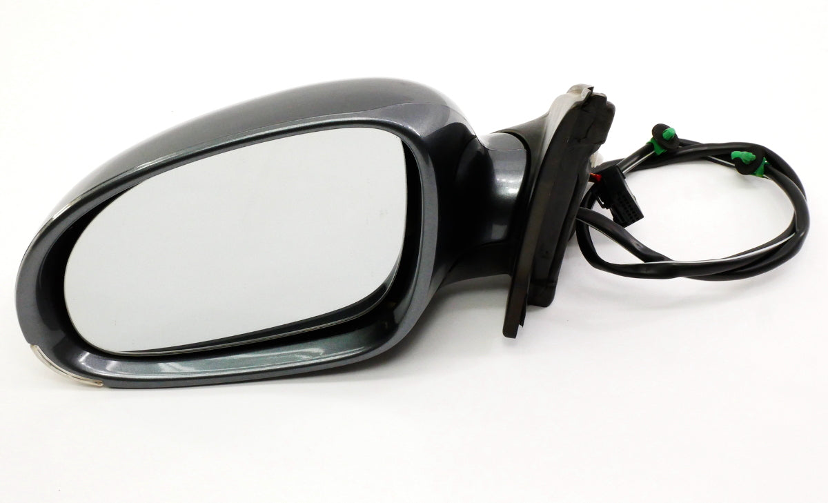 LH Side View Exterior Door Mirror 09-14 VW Jetta Sportwagen - LD7X Platinum Grey