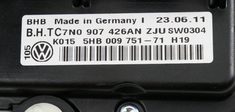 Climate Controls HVAC 12-14 VW Golf GTI Sportwagen Mk6 - Genuine 7N0 907 426 AN