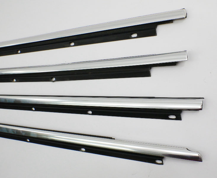 Door Lower Window Chrome Trim Set 09-14 VW Jetta  Sportwagen - 1K5 837 475 D