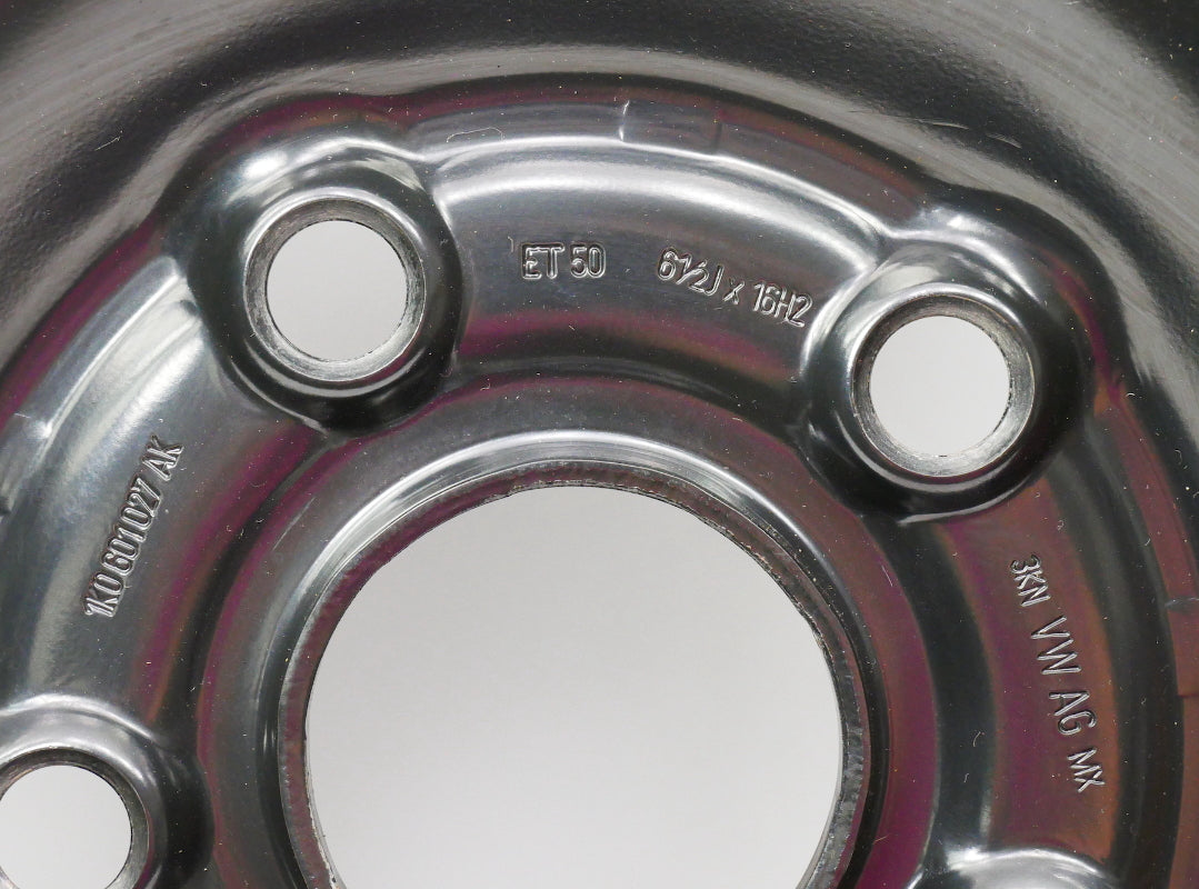 Full Spare 16" Steel Wheel Rim Tire 05-18 VW Golf Jetta Mk5 MK6 . 1K0 601 027 AK