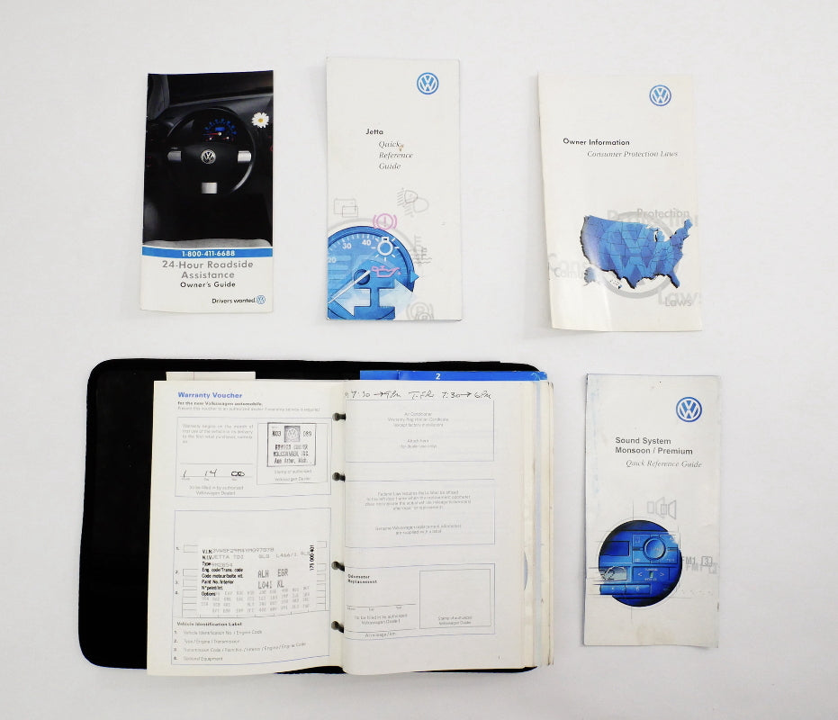 2000 Volkswagen Jetta Owners Manual Book Booklet VW MK4 - Genuine