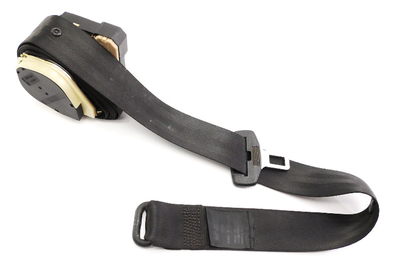 Center Rear Seat Belt Seatbelt 99-05 VW Jetta Golf GTI Mk4 Black - 1J0 857 807 D
