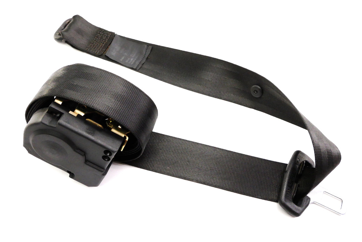 Center Rear Seat Belt Seatbelt 99-05 VW Jetta Golf GTI Mk4 Black - 1J0 857 807 D