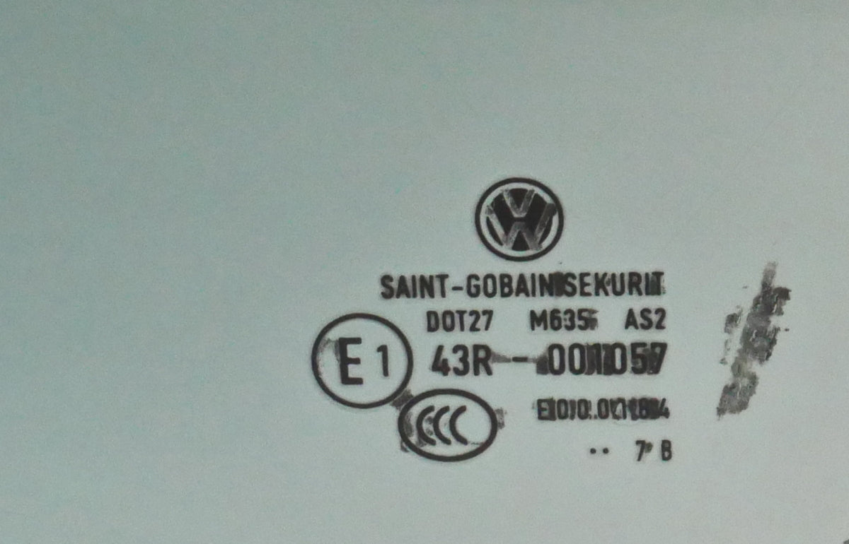 LH Side Window Exterior Glass 06-09 VW Rabbit Golf GTI R32 MK5 2 Door - Genuine