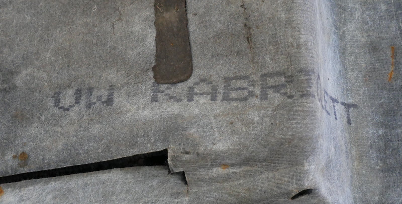 Rear Interior Floor Carpet 80-93 VW Rabbit Convertible Cabriolet MK1 Black