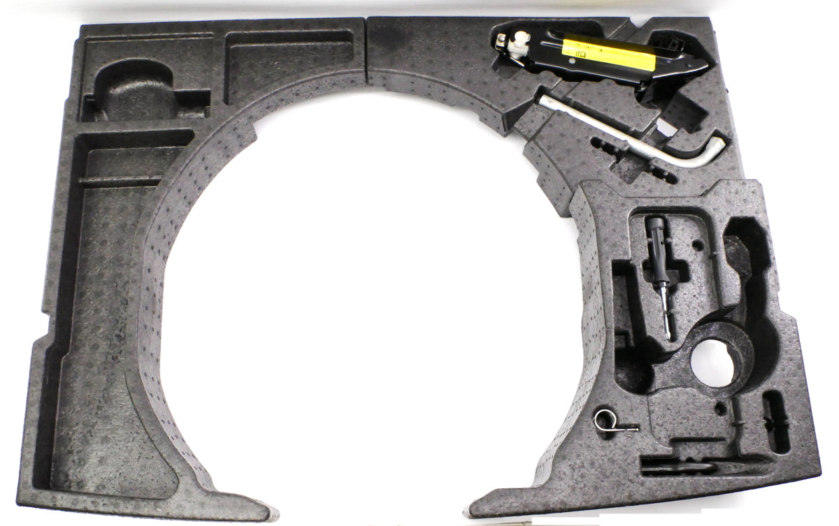 Spare Tire Trunk Tool Kit Jack Tools Lug Wrench Foam 2008 VW Golf R32 MK5