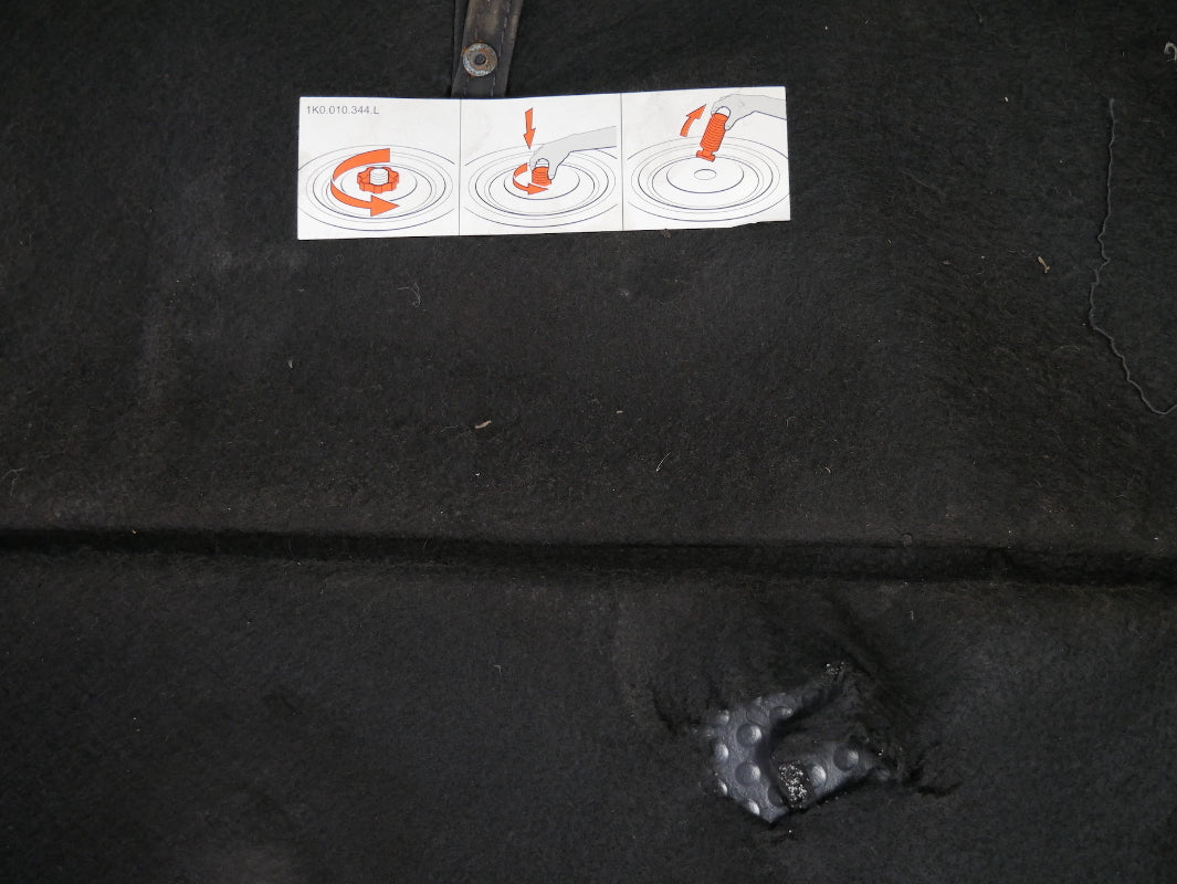 Trunk Hatch Floor Carpet Mat 06-09 VW Rabbit GTI R32 MK5 ~ Genuine 1K6 863 463 G