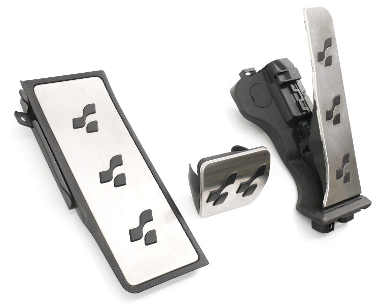 Aluminum Gas Brake Dead Pedal Pads Foot Rest Set 2008 VW Golf R32 MK5 - Genuine