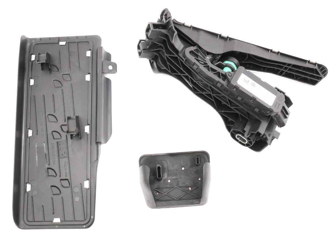 Aluminum Gas Brake Dead Pedal Pads Foot Rest Set 2008 VW Golf R32 MK5 - Genuine
