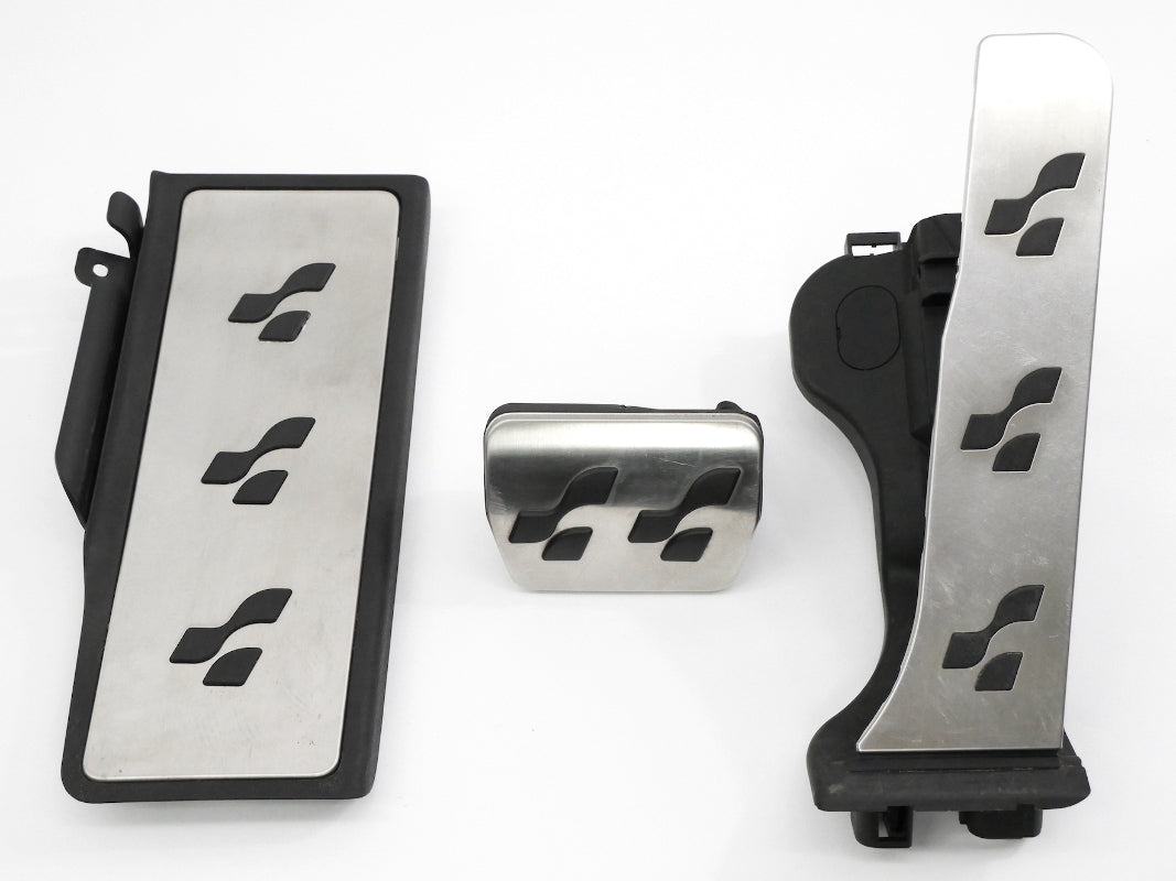 Aluminum Gas Brake Dead Pedal Pads Foot Rest Set 2008 VW Golf R32 MK5 - Genuine