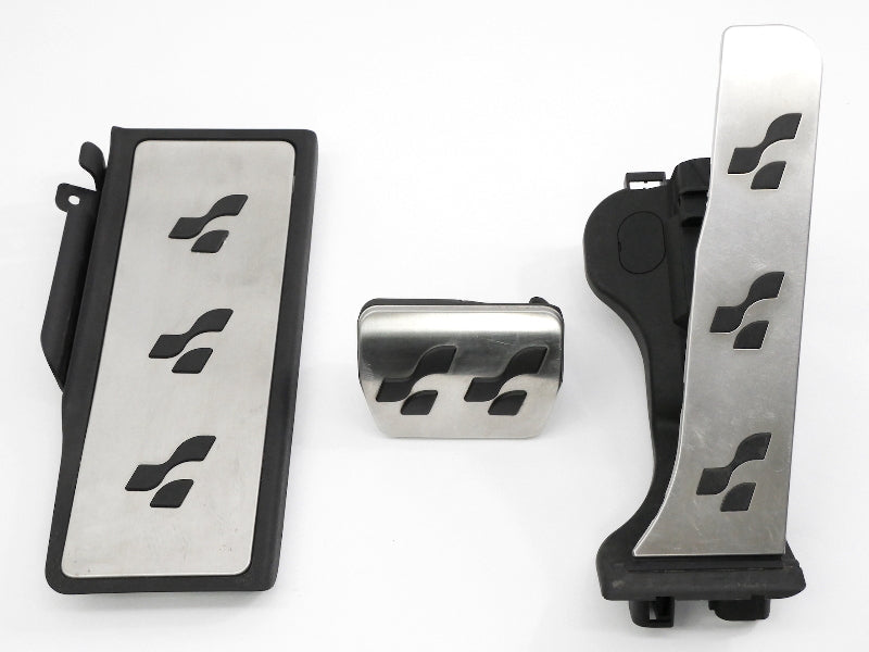 Aluminum Gas Brake Dead Pedal Pads Foot Rest Set 2008 VW Golf R32 MK5 - Genuine