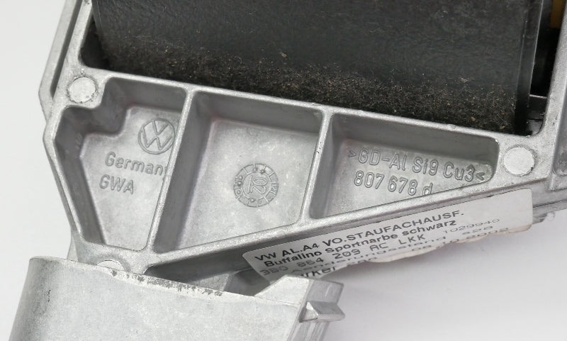 Center Console Armrest VW Jetta Golf GTI Mk4 Black Leather Arm Rest - Genuine -