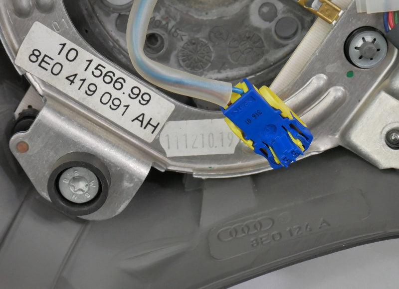 Sports Steering Wheel 3 Spoke 02-05 Audi A4 S4 B6 Gray Leather - 8E0 419 091 AH