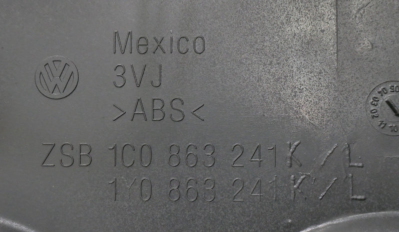 Center Console 06-10 VW Beetle Convertible Black - Genuine - 1Y0 863 241 K