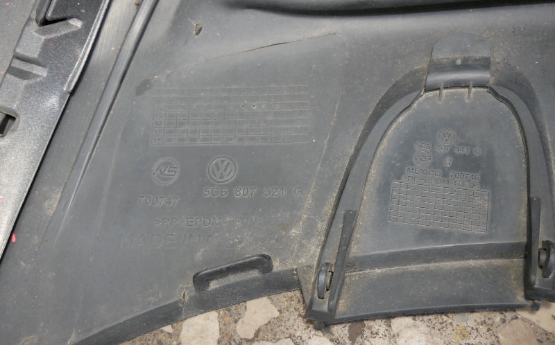 Rear Bumper Cover 11-14 VW Jetta Sedan Hybrid MK6 LP7W Moon Rock Gray - Genuine