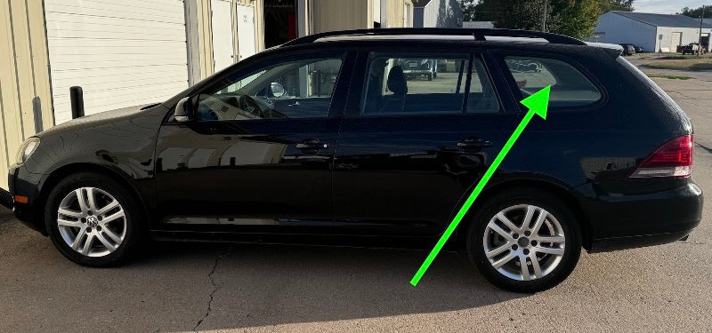 LH Rear Quarter Window Side Hatch Glass 09-14 VW Jetta Sportwagen MK6 ~ Genuine