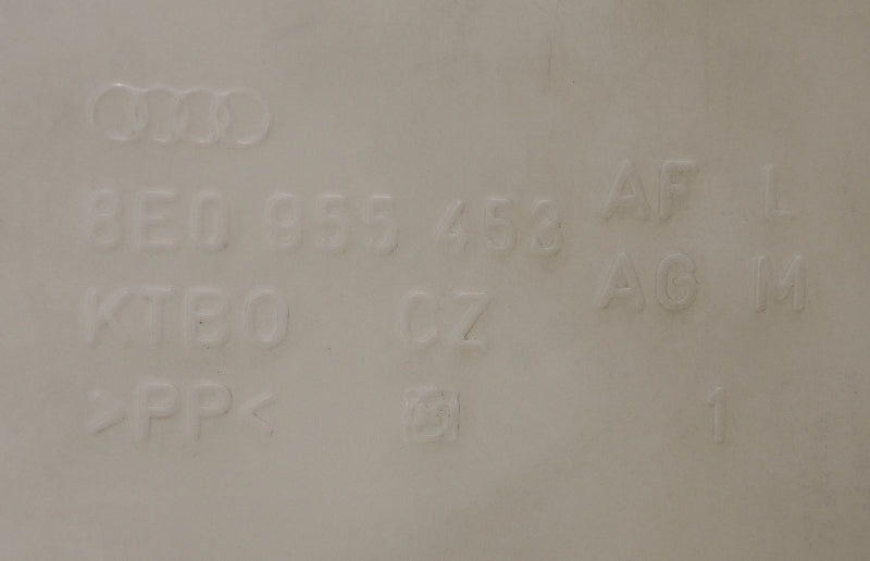 Windshield Washer Fluid Reservoir Tank 02-05 Audi A4 B6 ~ 8E0 955 453 AF / AG