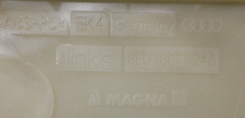 Interior B Pillar Trim Seatbelt Slider Set 02-05 Audi A4 B6 - 8E0 867 243 / 244