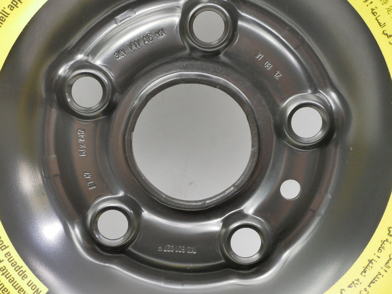 Spare Tire 15" Steel Wheel 05-14 VW Rabbit Golf Jetta Mk5 MK6 ~ 1K0 601 027 H