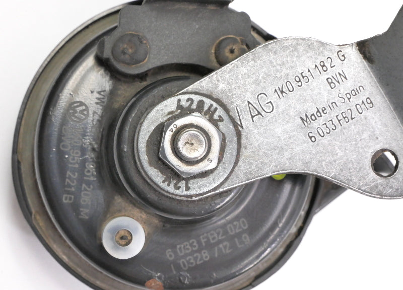 Horn Set 05-14 VW Jetta MK5 Sportwagen MK6 Clartonhorn - Genuine - 1K0 951 221 B