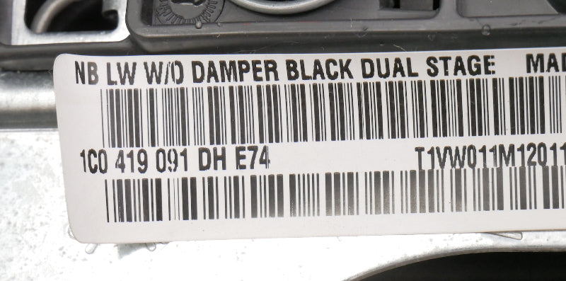 Black Leather Steering Wheel 98-10 VW Beetle - Genuine - 1C0 419 091 DH